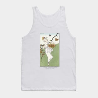 Toilettes de Taffetas Fashion Illustration by George Barbier Tank Top